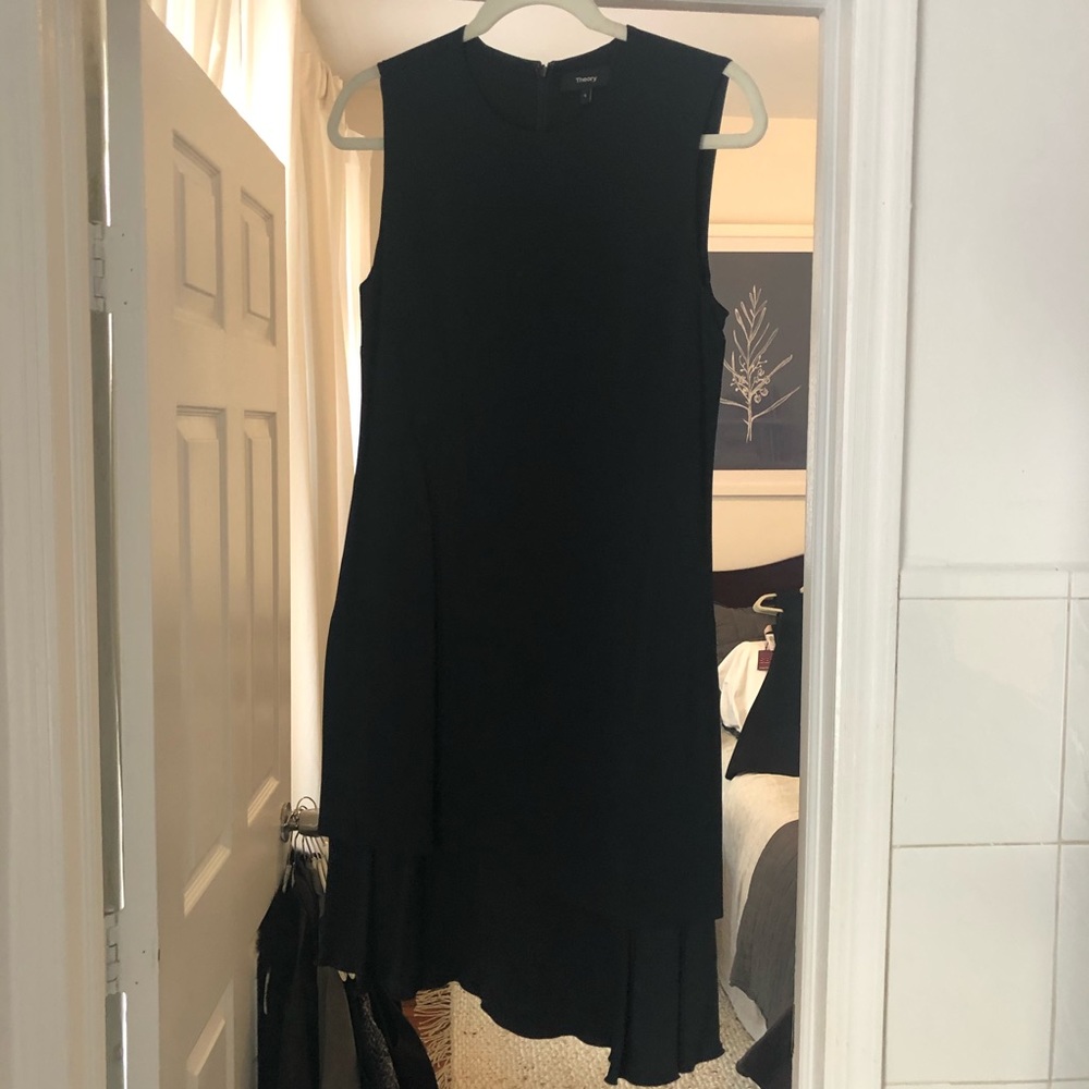 Theory black shift dress